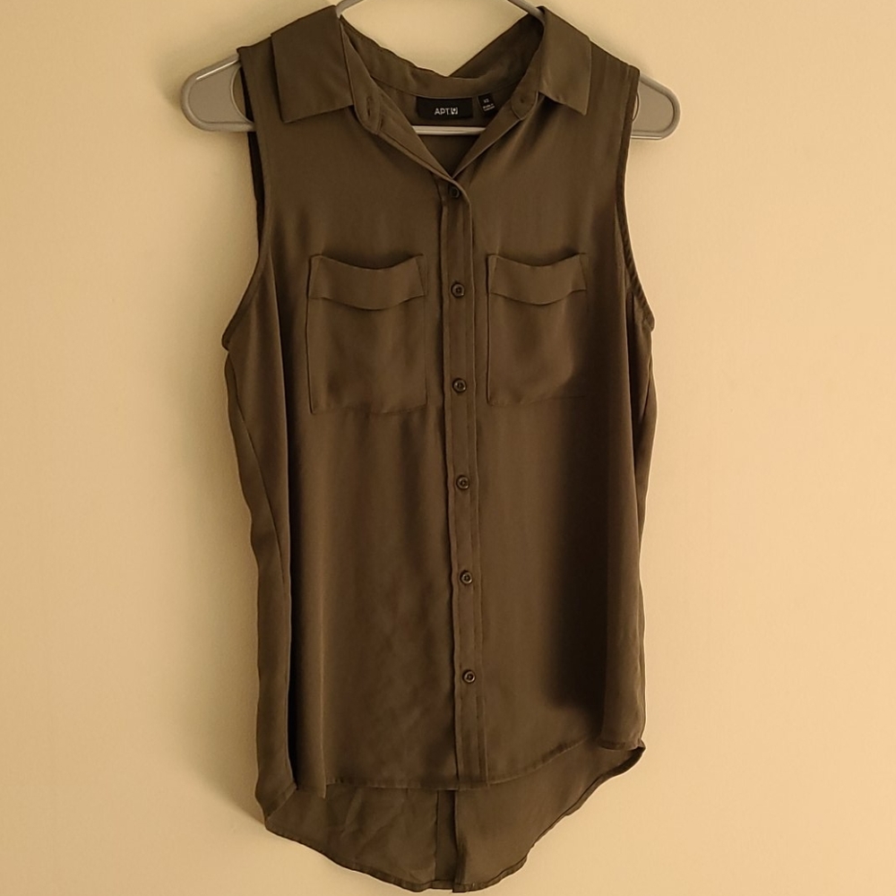 Olive tank top